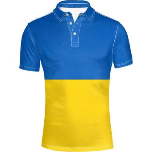 UKRAINE youth diy free custom made name number ukr Polo shirt nation flag ukrainian country ukrayina photo logo print 3D clothes