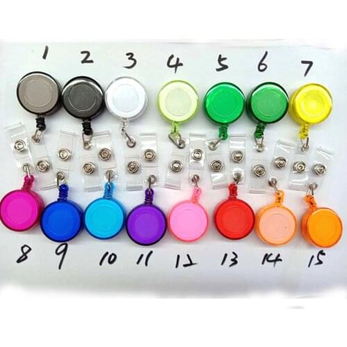 Retractable easy pull button chest card telescopic nurse chest card easy pull buckle easy pull work card clip buckle office gift