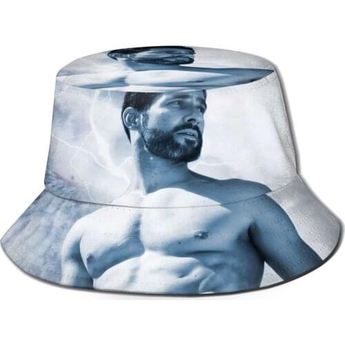 Lucifer Mornin - When Angels Fall They Also Rise Korean Caps Funny Beach Bucket Hats Lucifer Tom Ellis Shirtless Devil Angel