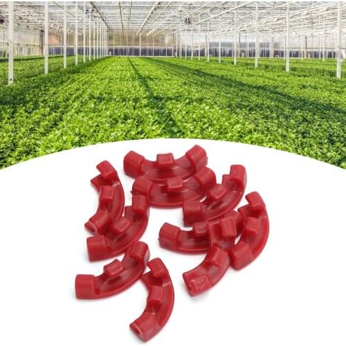 10Pcs 90 Degree Plant Bender Branch Bending Clips Auxiliary Tool Gardening Red Plants Training Curved Plant Holder