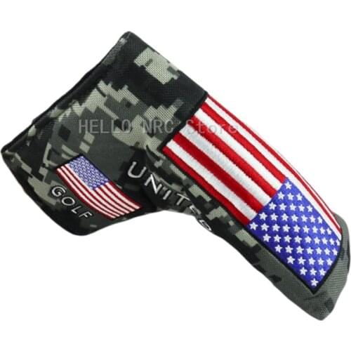 1 Pcs Golf Club Headcovers Blade Putter Magnet Closed Camouflage Style
