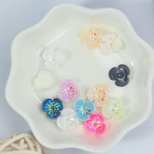 15pcs10mm of flower angel butterfly Nail art rhinestone non-thermal restoration flat back acrylic nail stone nail art decoration