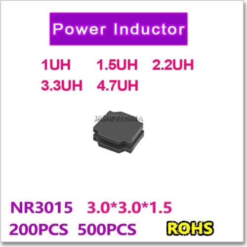 200PCS 500PCS SMD NR3015 1UH 1.5UH 2.2UH 3.3UH 4.7UH High quality New original 3015 NR3015T
