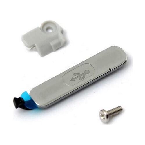 5set/lot USB Charger Port Flap Cover Nut Waterproof Charger Dock Port Dust Cover For Samsung Galaxy S5 i9600 + Holder + Screw