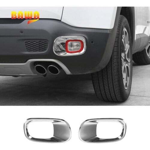 BAWA Car Stickers for Jeep Renegade 2016-2017 ABS Rear Fog Light Decoration Cover Accessories for Jeep Renegade Sticker
