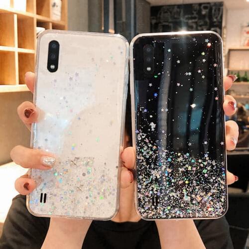 For Samsung Galaxy A01 A 01 SM A015F A015G A015M Case Bling Glitter Soft Back Cover For Samsung Galaxy A015F/DS A015M/DS cases