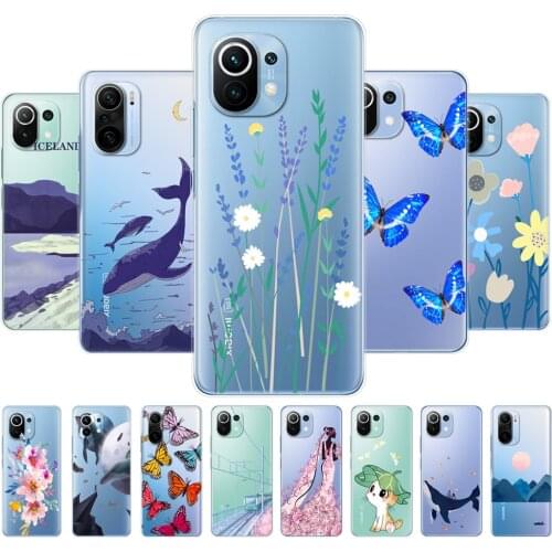 For xiaomi Mi 11 / Mi 11 Lite 5G 4G / Mi 11i / Mi 11 Ultra Case Phone Back cover For xiaomi11 i 11Lite Xiomi Mi11 Silicon TPU