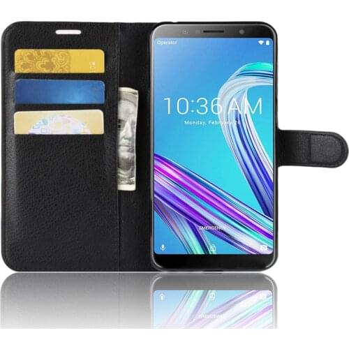 For Asus Zenfone Max Pro M1 ZB601KL/ZB602KL Case Flip Leather Phone Case Wallet Leather Stand Cover Filp Cases Protector Guard