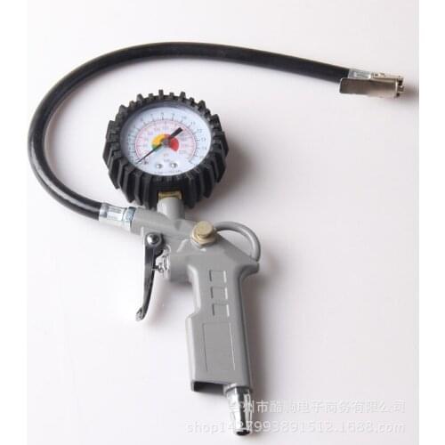 Tire pressure monitor with pneumatic gun tire pressure gauge