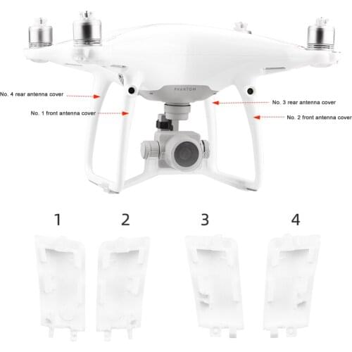 Decorative Cap Repair Parts Accessories Drone Landing Gear Antenna Covers Plastic Caps for DJI Phantom 4 Pro 4pcs/Set