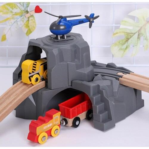 P120 Free Shipping Gray Expandable Double Layer Tunnel Track Game Fun Scene Special Track Accessories Children Track Toys