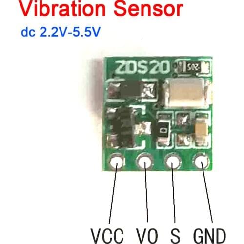 DYKB Mini Vibration Sensor Module dc 2.2v-5V POWER Output delay time 5s-70s
