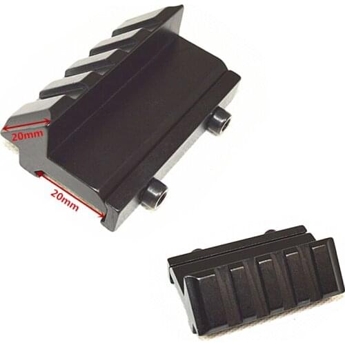 FIRECLUB Tactical 4 Slot One Side 45 Degree Angle Offset 20mm Rail Mount For Weaver Picatinny Rail Caza Hunting Accessories