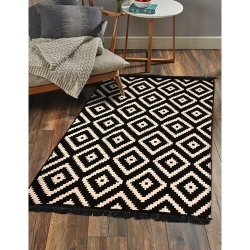 SERESSTORE Markaev Cotton Black-White Double Sided Rug
