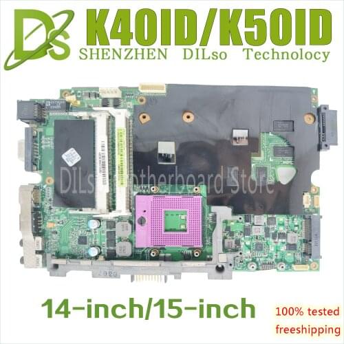 KEFU K50IE Motherboard For asus K40ID K40IE K50I K50ID K50IE X50DI Laptop Motherboard Test Motherboard work 100