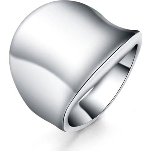 New 925 Silver Ring Glossy Ring for Woman Wedding Wedding Gift