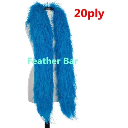 New Arrival! 1ply to 26ply thickness 10Meters/Lot Turquoise Blue OSTRICH FEATHER BOA Costumes/Trim for Party/Costume/Craft