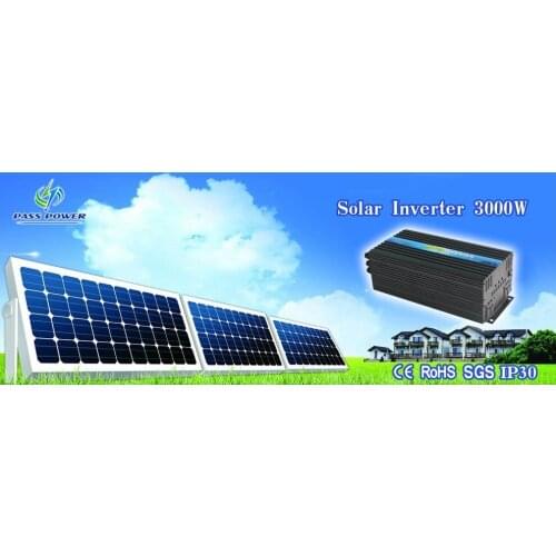 One year warranty & CE& ROHS certifications, pure sine wave, solar inverter 3kw 220v