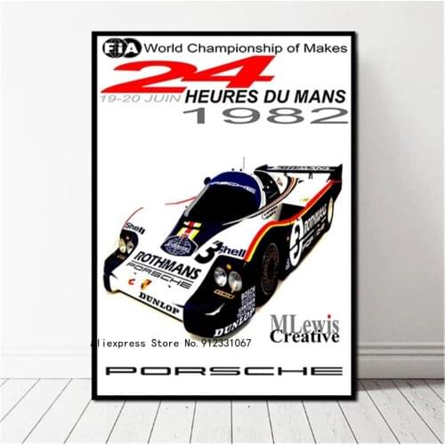 24 Hours Of Le Mans Programme Officiel On Canvas Print Poster Wall Art Picture For Living Room Home Decoration