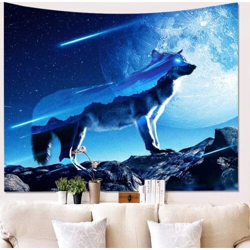 Psychedelic Tapestry Abstract Cartoon Mushroom Wall Hanging Living Room Bedroom Tapestry Home Decoration Background Cloth