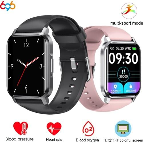 NK15 Smart Watch Women Men Heart Rate Blood Pressure Test 1.72 Inch Multi Touch Screen Sport Smartwatch For iPhone IOS Android