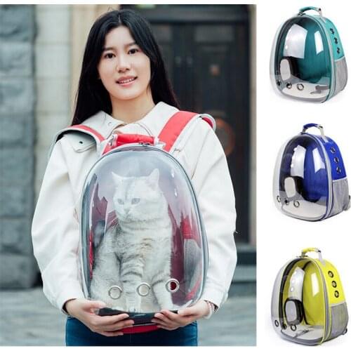 High Quality Pet Carrier Bag Breathable Outdoor Travel puppy cat bag Transparent Space Pet Portable Backpack Capsule