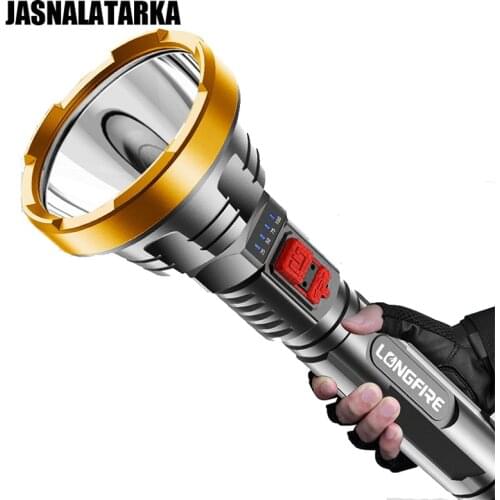 Flashlight LED Hard Light USB Recharging Xenon Light Portable Multi-function Fashlight Outdoor Home Hight Bright Lamp Fishing