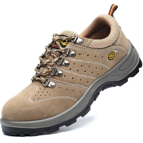 Steel Toe Safety Shoes for Men Lightweight Anti-smashing Anti-piercing Construction Work Shoes Safety Boots Men Sneakers