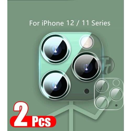 2Pcs Full Cover Camera Glass For iPhone 12 Pro 11 12 Mini Lens Screen Protector For iPhone 11 12 Pro Max Glass Tempered Film