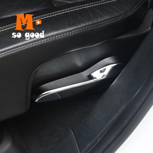 2014 2015 2016 2017 For Jeep Grand Cherokee Car Seat wrench Cover Trims Car ABS Chrome interior Styling Accessories Sticker