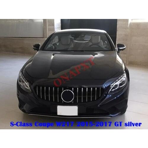 Car Hood Bumper GT Front Grill Styling Middle Grille Front Bumper Grille X SLK SLC SL S-Coupe For Benz R172 R230 R231 W217 C217