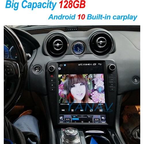 6G+128G Android 10 Tesla Style Vertical Screen Navigation Car Multimedia Radio Player For Jaguar XJL 2010-2018 built in carplay