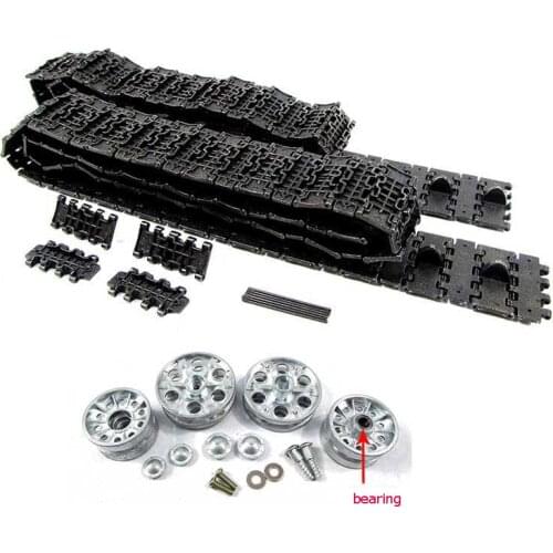 Free shipping 1:16 3909-1 Soviet Union T-34 remote control tank parts Metal drive wheel / inducer with bearing/track