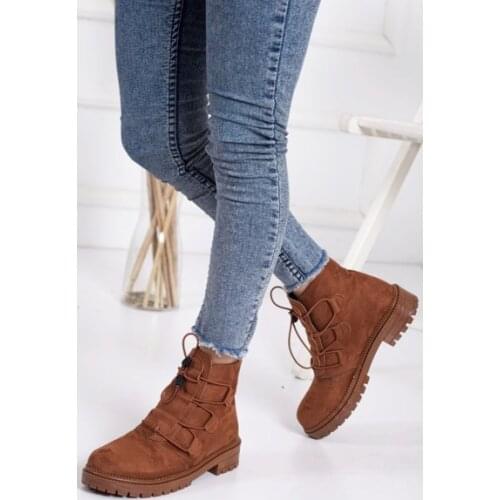 Circle Ankle Boots Suede Leather women Flat platform Short Boots Ladies shoes fashion Autumn winter Modern Slip-On flats Shoes