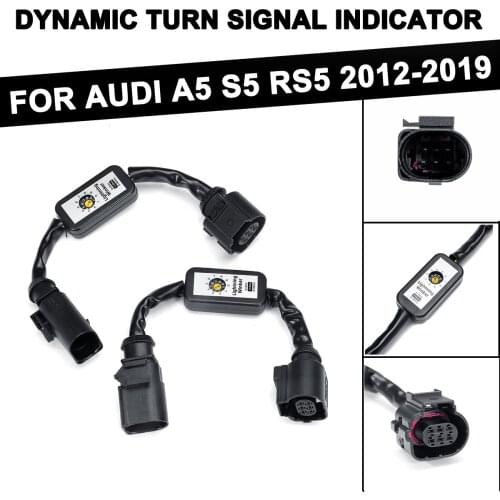 For AUDI A5 S5 RS5 2012-2019 LED Taillight Add-on Module Cable Dynamic Turn Signal Indicator Wire Harness Car Lights Accessories