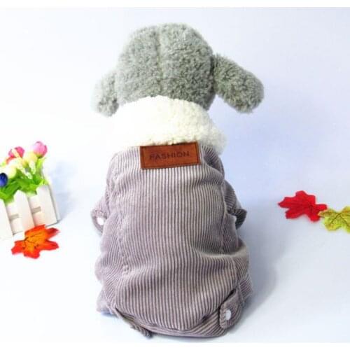 Pet Dog Winter Clothes With Thickening 2-legged Thickening Coat Cashmere Velvet Jacket Chihuahua Costume Puppy Clothing For Dog