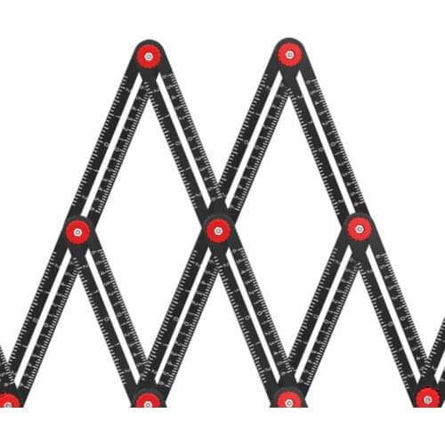 6/12 Fold Angle Measuring Tool Multi Angle Measuring Ruler Aluminum Alloy Angle Measurement Template Tool Finder