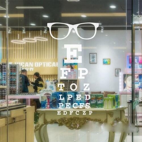 Beauty Eye Chart Pvc Wall Decals Home Decor For Children Rooms Removable Decor Living Room Wall Decals adesivo de parede