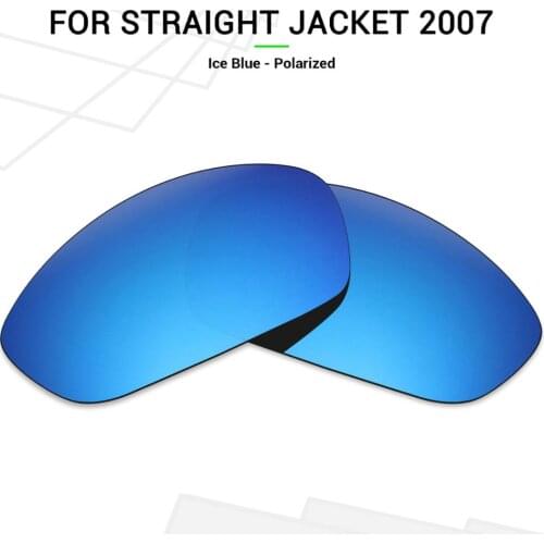 Mryok POLARIZED Replacement Lenses for Oakley Straight Jacket 2007 Sunglasses Ice Blue