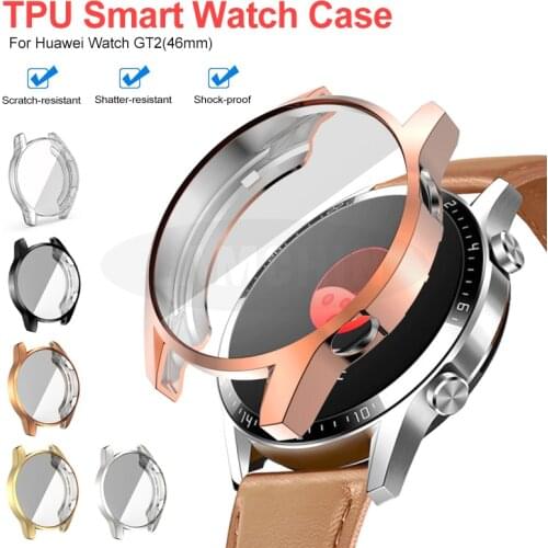 Soft TPU Protect Cover for Huawei Watch GT2 46mm Case Bumper for Watch GT 2 42mm Shell Protector Smart Watch Accessorie