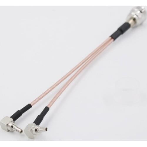 N Female to 2 CRC9 Male RA Connector RF RG316 Pigtail Y Extension Cable for 3G 4G Modem router