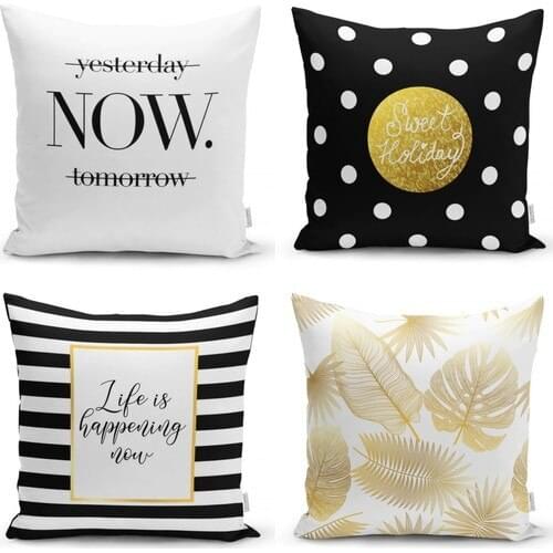 Kemalhomes Decorative Pillow Case Set of 4