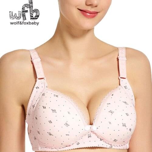 Retail Cotton pregnant women underwear before the deduction breastfeeding pregnant without ring bra maternity pregnancy clothes