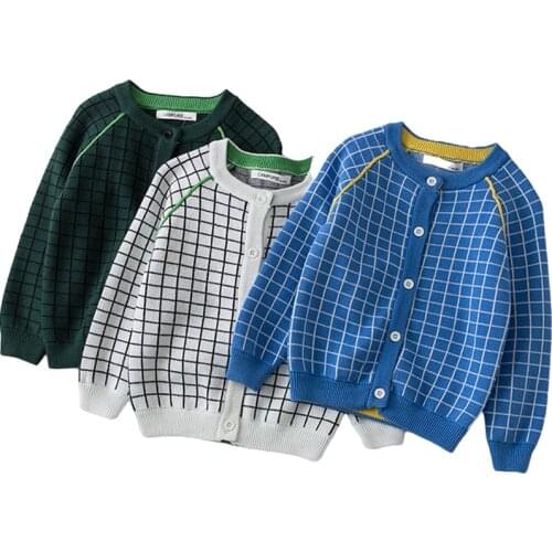 New Baby Girl Boys Clothes Sweater Child Autumn Winter Clothes Knitted Jacquard Cardigan Sweater Kids Clothing Knitted Coat Soft