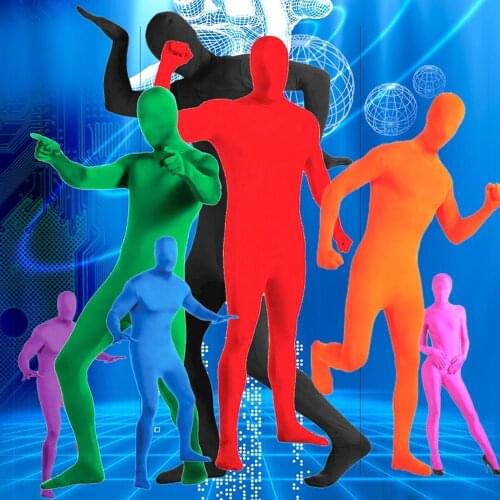 Adult Novelty Dancing Full Body Zentai Suit Cosplay Costumes Tight One Piece Catsuit Halloween Men Women Bodysuit Spandex Suits