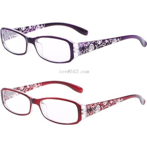 Fashion Women Lady Spring Hinge Flower Print Resin Reading Glasses Presbyopic +1.0~+4.0