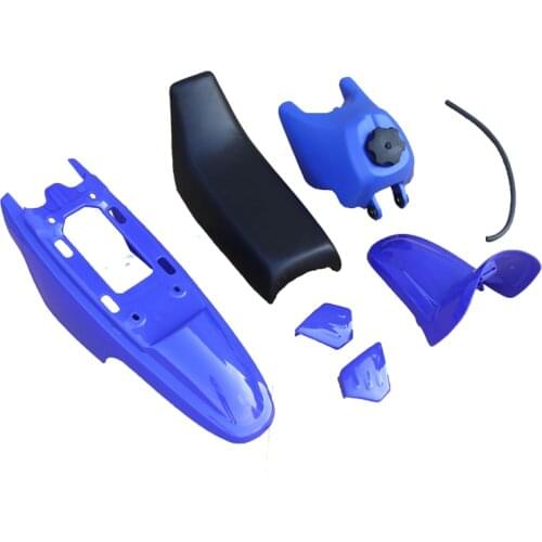 One set For PW50 PY50 Plastic For Fender Body Seat Gas Tank Kit Blue White Black Red Pink