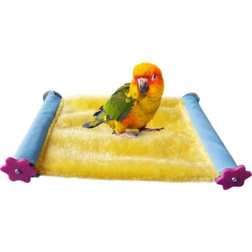 Multi-color Soft Plush Bird Parrot Hanging Hammock Comfortable Parakeet Budgie Winter Warm Bed Tent Pet Toys Dropshipping