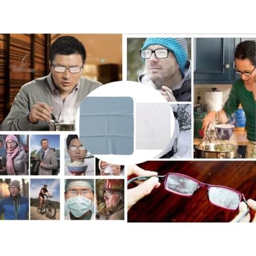 Anti-Fog Wipes Glasses Pre-moistened Antifog Lens Defogger Eyeglass Wipes F3MF
