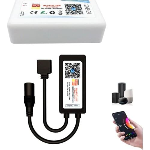 LED Wifi Mini Tuya Smart Dimmer Color Temperature rgb rgbw Led Strips Lighting Google alexa voice control led wifi controller